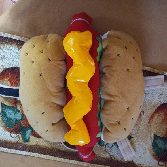 Plush hot dog dog costume - Picture 1 of 5